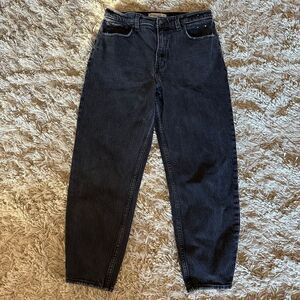 Abercrombie & fitch 80s mom high rise black jeans 28/6s